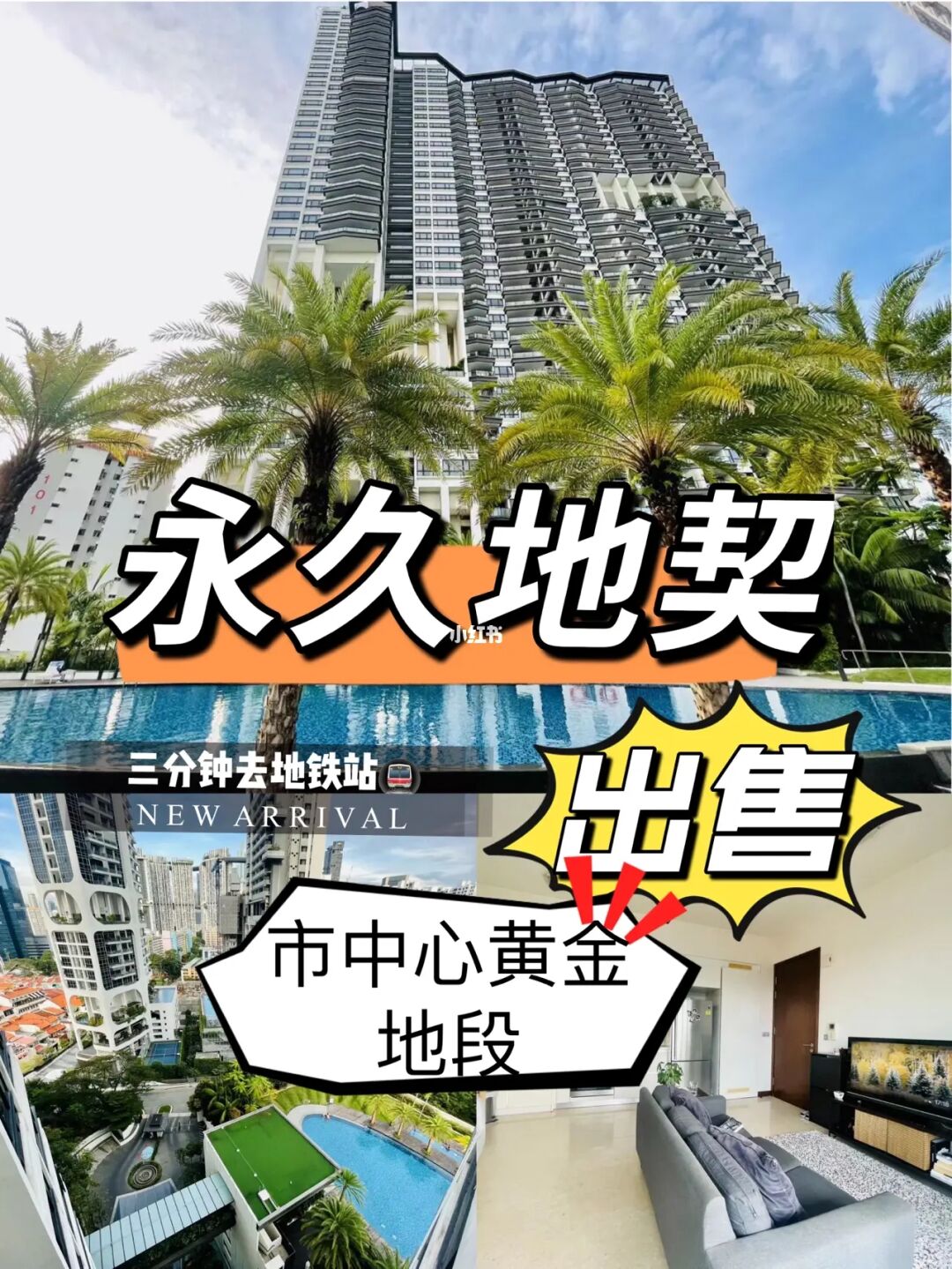 新加坡黄金地段 公寓出售｜永久地契